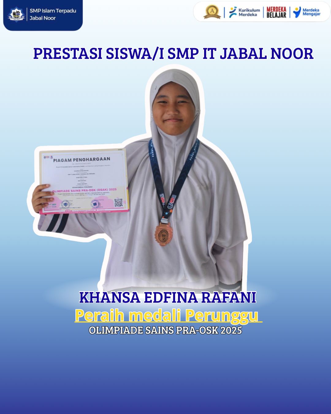 Galeri Medali Perunggu Olimpiade Sains